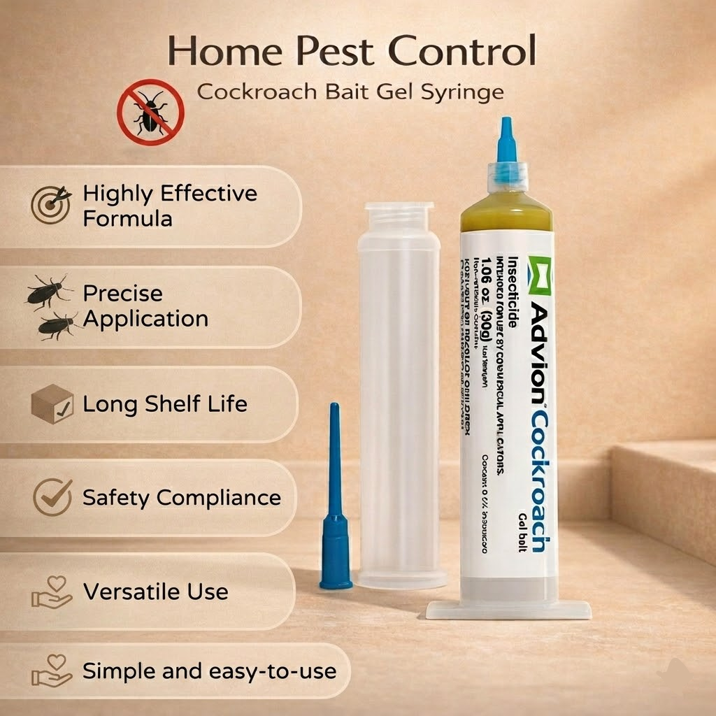 Cockroach Gel Bait Syringe Indoor Roach Killer Pest Control