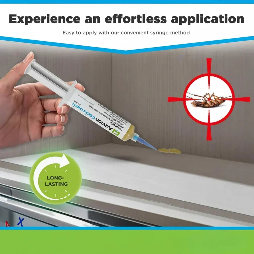 Cockroach Gel Bait Syringe Indoor Roach Killer Pest Control