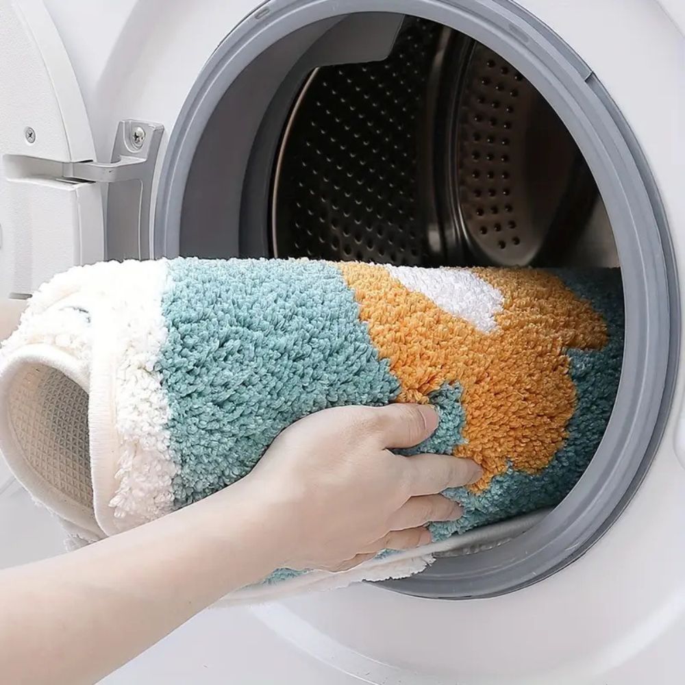 Floral Tufted Absorbent Bath Mat