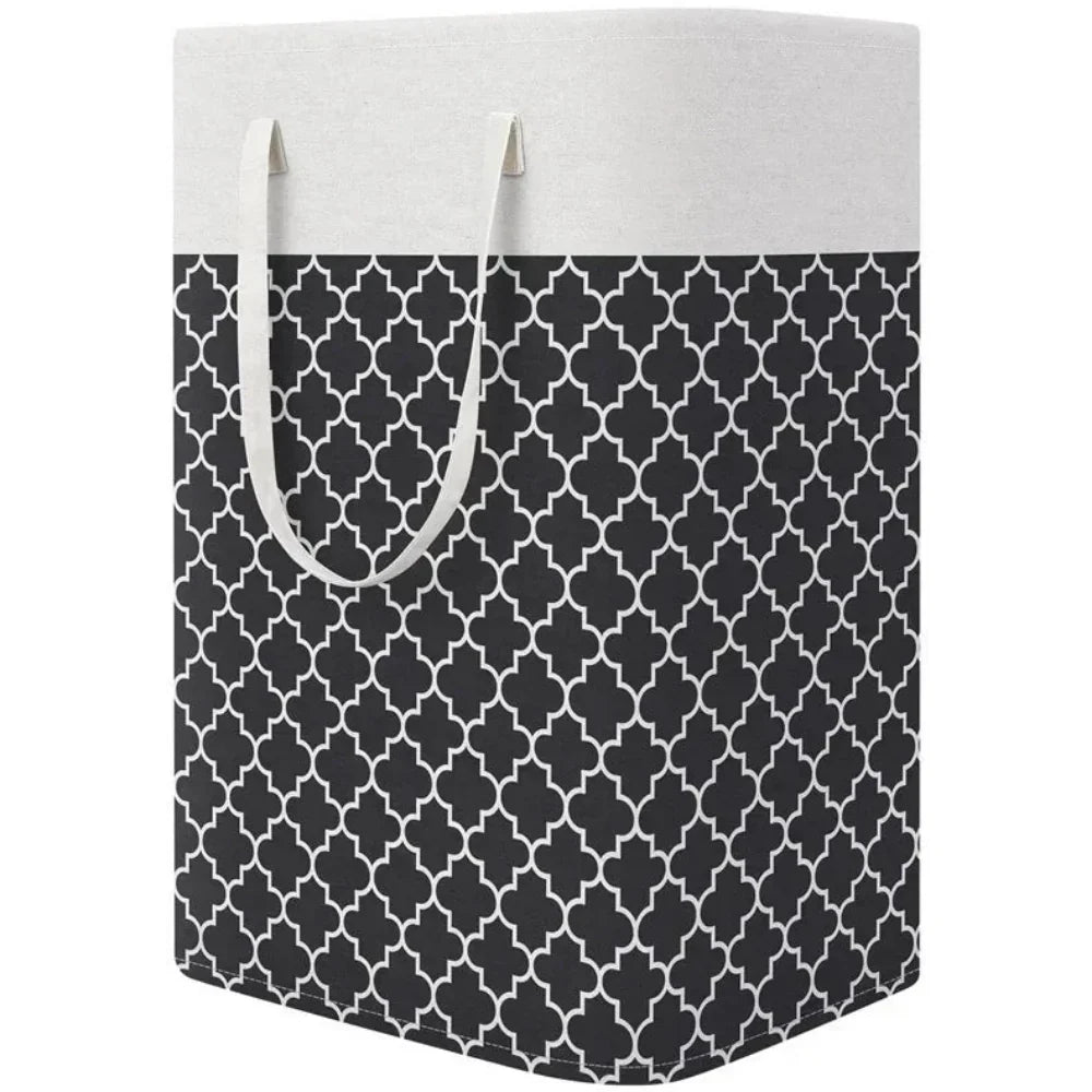 Lauva | 75L Waterproof Laundry Basket | Foldable Fabric Clothes Hamper with Handles